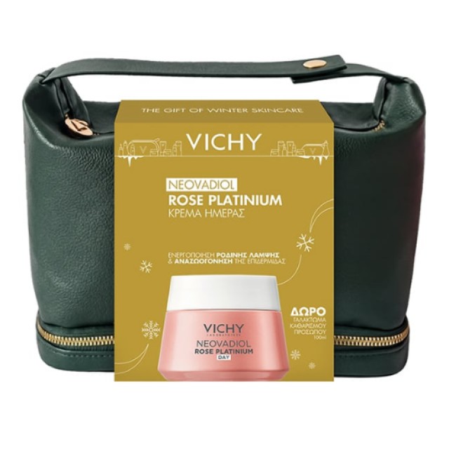 Vichy Neovadiol Rose Platinium Κρέμα Ημέρας για Ρόδινη Λάμψη & Αναζωογόνηση 50ml & Δώρο Pureté Thermale 3 σε 1 100ml & Δώρο Νεσεσέρ