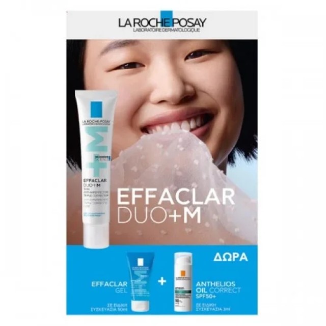 La Roche Posay Promo Effaclar Duo+M 40ml με Δώρο Effaclar Gel 50ml & Anthelios Oil Correct Spf50+ 3ml