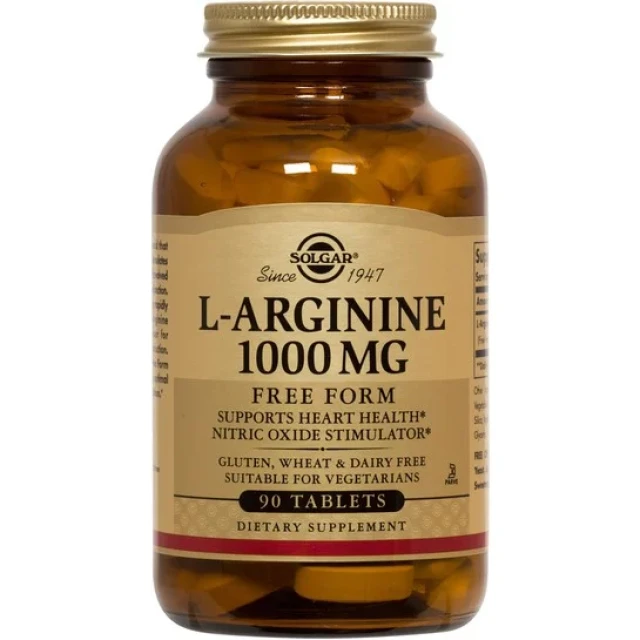 Solgar L-Arginine 1000mg 90 capsules – Dietary supplement for sexual desire