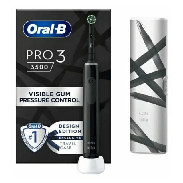 Oral-B Pro3 3500 Design Edition Black - Ηλεκτρική Οδοντόβουρτσα