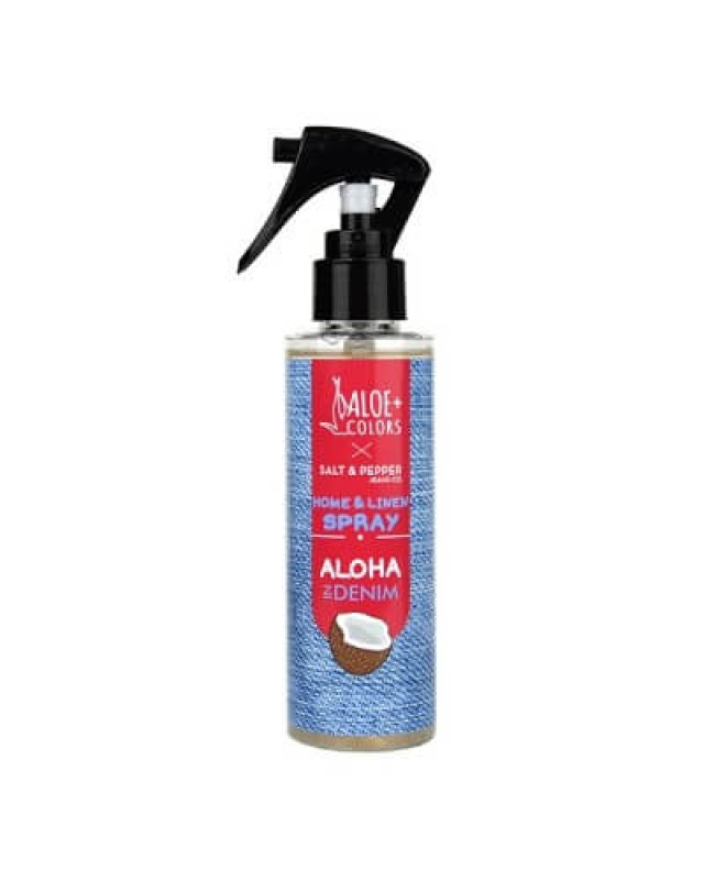 Aloe Colors Aloha In Denim Home & Linen Spray 150ml – Αρωματικό Χώρου & Υφασμάτων με Έλαιο Καρύδας