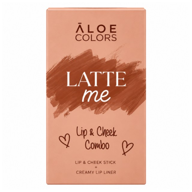 Aloe Colors Latte Me Lip & Cheek Stick 5g + Lip Liner 0.5g