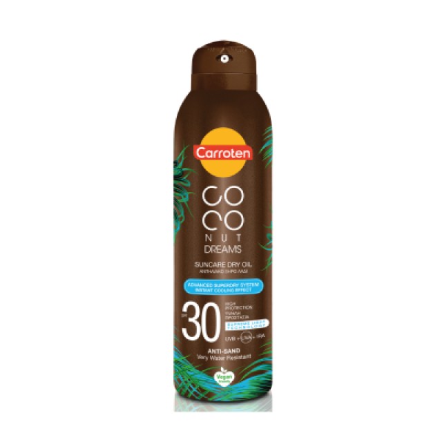 Carroten Coconut Suncare Dry Oil SPF30 150ml - Ξηρό Λάδι Μαυρίσματος