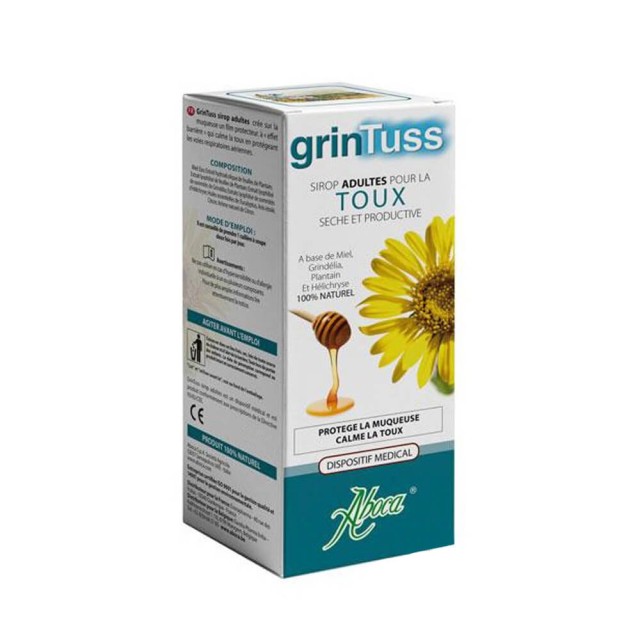 Aboca Grintuss Adult 180g – Σιρόπι Eνηλίκων Για Ξηρό & Παραγωγικό Βήχα