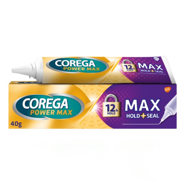 Corega Power Max Hold + Seal – Στερεωτική κρέμα οδοντοστοιχίας 40g