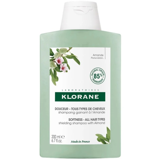 Klorane Softness & Hold Shampoo 200ml – Σαμπουάν με Γάλα Αμυγδάλου