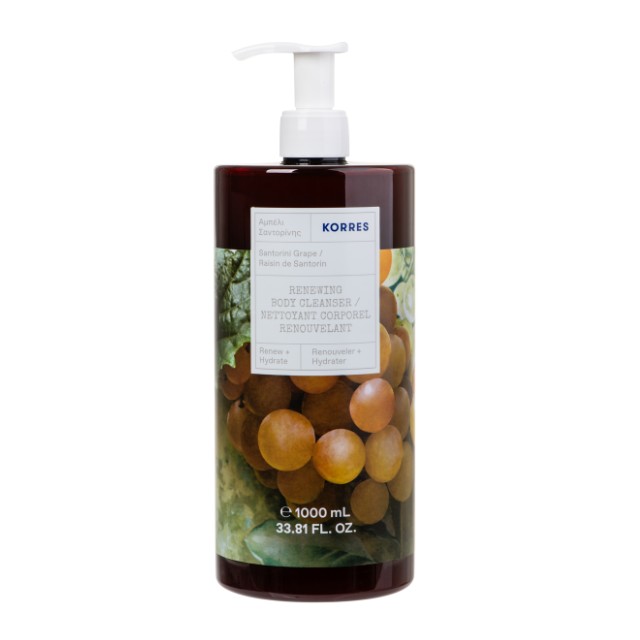 Korres Santorini Grape Shower Gel 1000ml - Αφρόλουτρο Αμπέλι Σαντορίνης