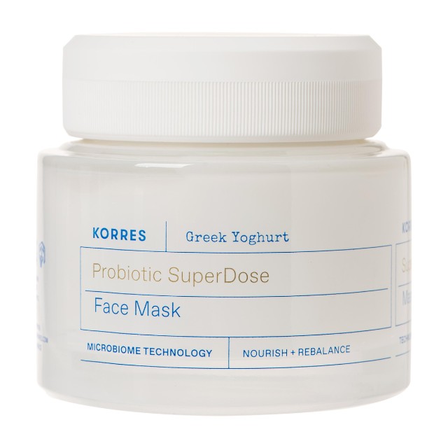 Korres Greek Yoghurt Probiotic Super Dose Face Mask 100ml - Μάσκα Προσώπου Προβιοτικών με Ελληνικό Γιαούρτι