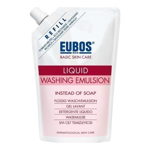 Eubos Liquid Washing Emulsion Basic Care 400ml - Ανταλλακτικό Υγρό Καθαρισμού για Πρόσωπο & Σώμα