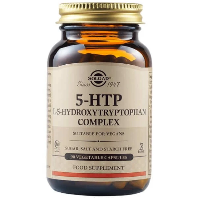 Solgar 5-HTP 100mg – For Appetite Control, Mood Stability & Quality Sleep 90 Vegetable Capsules