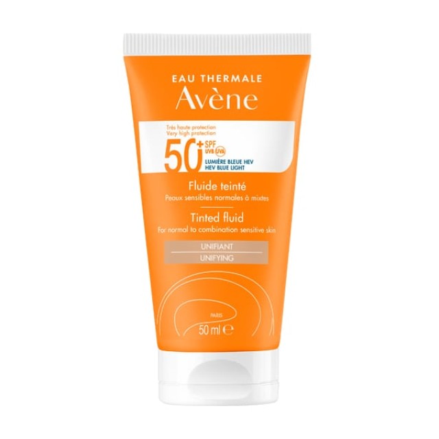 Avene Tinted Fluid SPF50+ 50ml – Υψηλή Αντηλιακή Προστασία με Χρώμα Κανονικό / Μικτό Ευαίσθητο Δέρμα