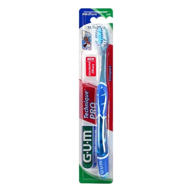 Gum Technique Pro Compact Medium 528 - Οδοντόβουρτσα Μέτρια