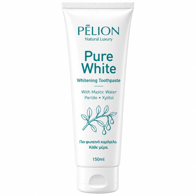 P for Pelion Pure White Λευκαντική Οδοντόκρεμα 150ml