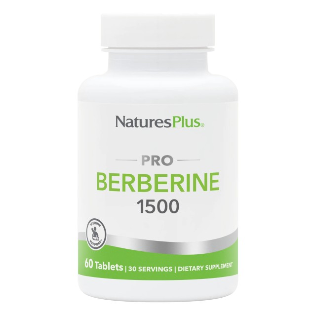 Natures Plus PRO Berberine 1500mg 60 Tablets - Συμπλήρωμα Βερβερίνης Υψηλής Ισχύος