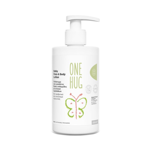 Vican One Hug Baby Face & Body Lotion 250ml - Γαλάκτωμα Βρεφικής Περιποίησης για Σώμα & Πρόσωπο