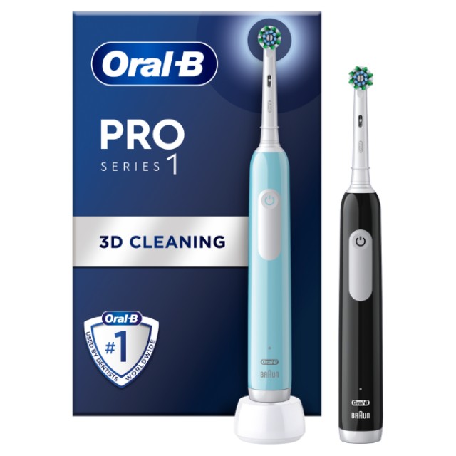 Oral-B Pro Series 1 Duo 2τμχ - Ηλεκτρικές Οδοντόβουρτσες Μπλε & Μαύρη