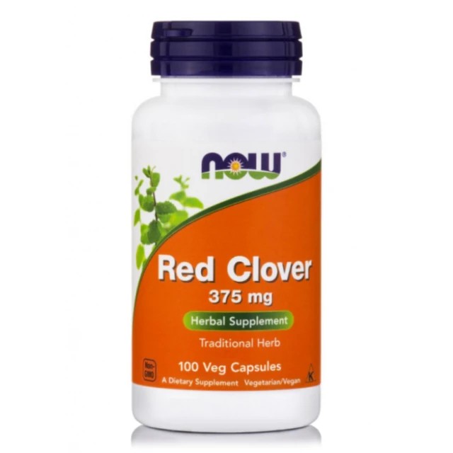 Now Foods Red Clover 375mg 100 Κάψουλες – Για την αντιμετώπιση των συμπτωμάτων του προεμμηνορροϊκού συνδρόμου