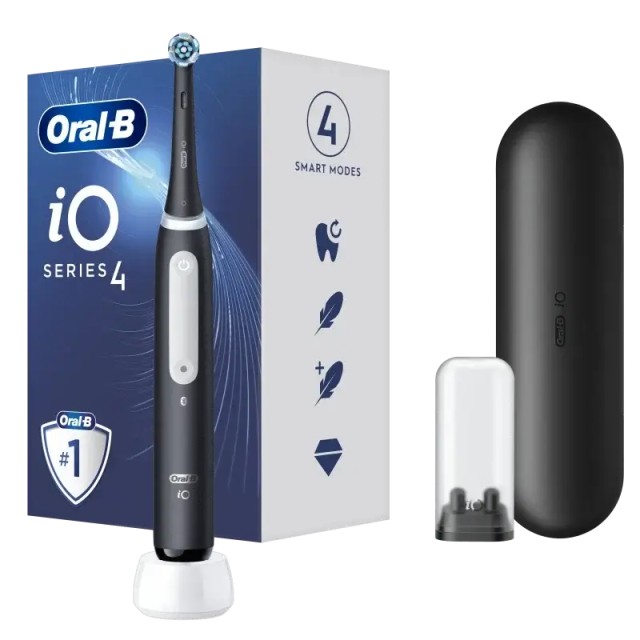 Oral-B iO Series 4 Magnetic Black - Ηλεκτρική Οδοντόβουρτσα 1τμχ