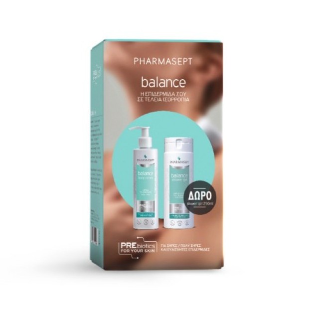 Pharmasept Balance Promo Body Cream 250ml & Shower Gel 250ml - Σετ Περιποίησης για την Ξηρή και Πολύ Ξηρή Επιδερμίδα με Κρέμα Σώματος & ΔΩΡΟ Αφρόλουτρο