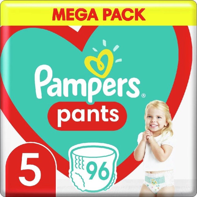 Pampers Pants No 5 (12-17kg) - Mega Pack 96 τμχ.
