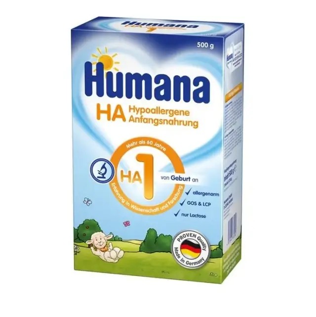 Humana HA 1 – Υποαλλεργική Τροφή Πρώτης Βρεφικής Ηλικίας 500gr