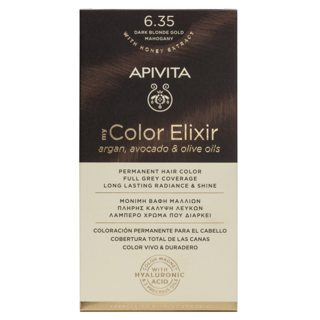 Apivita My Color Elixir – Βαφή μαλλιών χωρίς αμμωνία - 6.35
