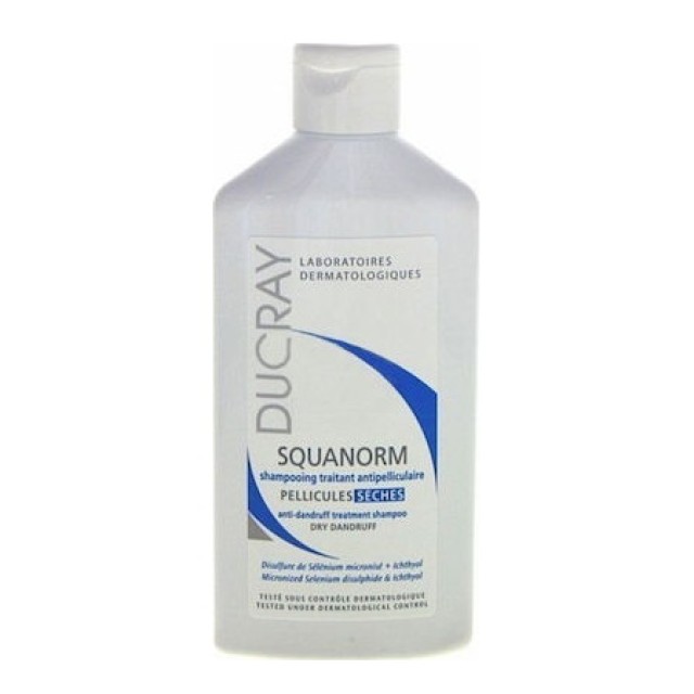 Ducray Shampoo Squanorm 200ml - Αντιπιτυριδικό Σαμπουάν για Ξηρή Πιτυρίδα