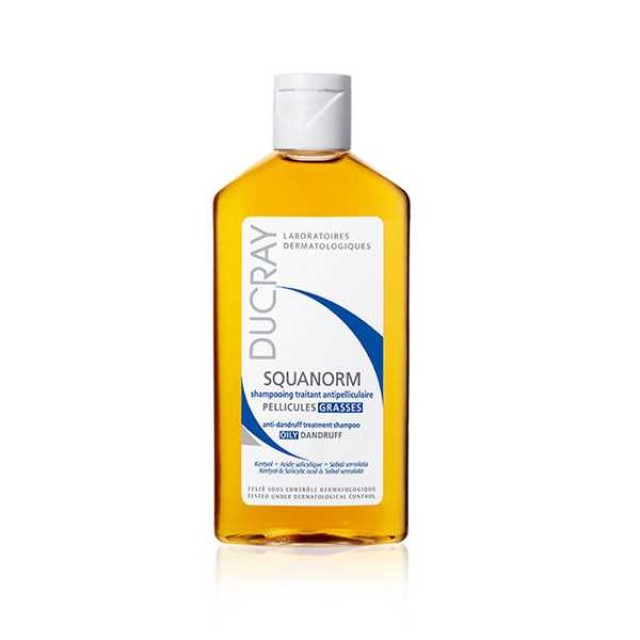 Ducray Shampoo Squanorm 200ml - Σαμπουάν για Λιπαρή Πιτυρίδα