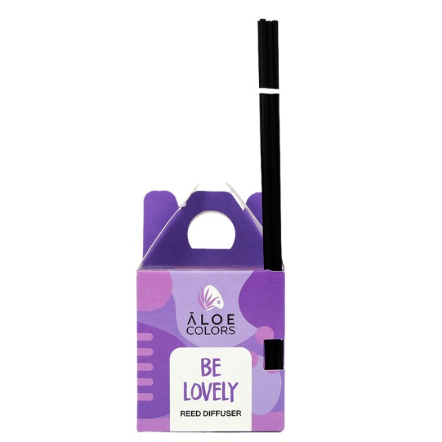 Aloe Colors Reed Diffuser Be Lovely 125ml – Αρωματικό χώρου με άρωμα καραμέλας & πικραμύγδαλου