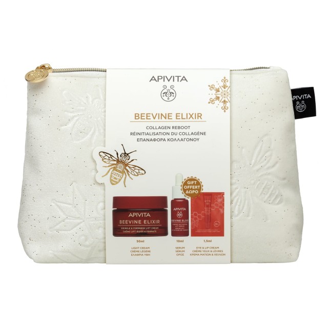 Apivita Promo Beevine Elixir Routine - Αντιρυτιδική Κρέμα Ελαφριάς Υφής 50ml με Δώρο Ορό Ενεργοποίησης Σύσφιξης 10ml + Κρέμα Mατιών 1,5ml