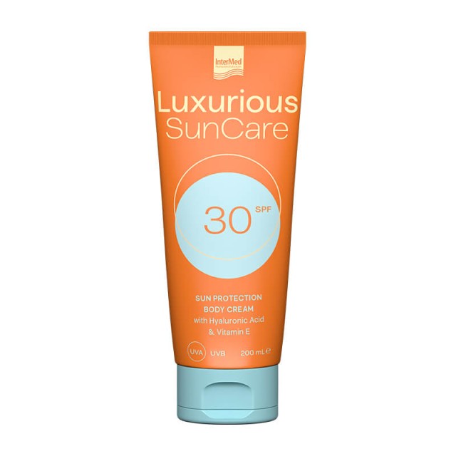 Intermed Luxurious Sun Care Body Cream SPF30 200ml – Αντηλιακή κρέμα σώματος