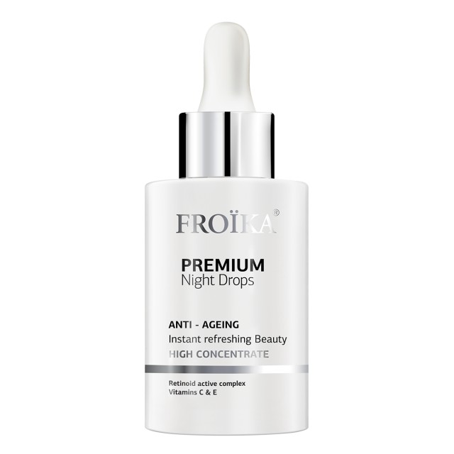 Froika Premium Anti-Ageing Night Drops 30ml - Εντατικό Λάδι Νυχτερινής Φροντίδας που Καταπολεμά την Πρόωρη Γήρανση