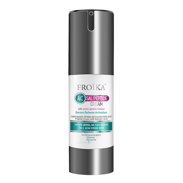 Froika AC Sal Peptide Cream 30ml - Πεπτιδιακή Κρέμα με Σαλικυλικό Οξύ για Λιπαρό με Tάση Ακμής Δέρμα
