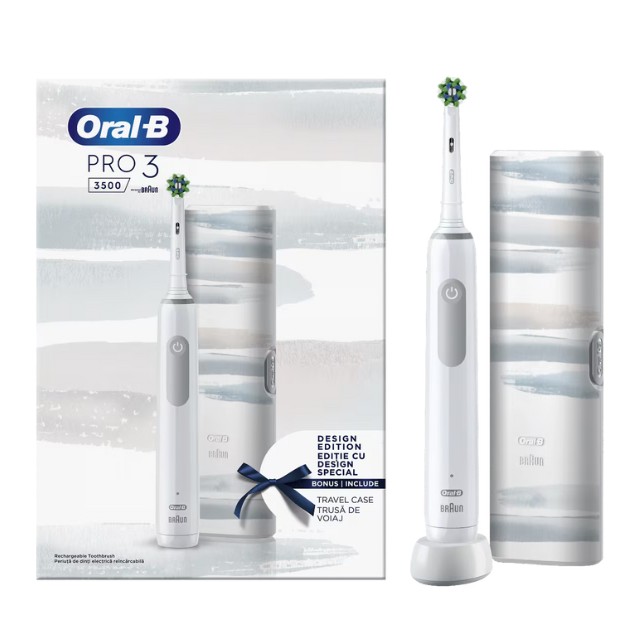 Oral-B PRO3 3500 Design Edition White – Ηλεκτρική Οδοντόβουρτσα