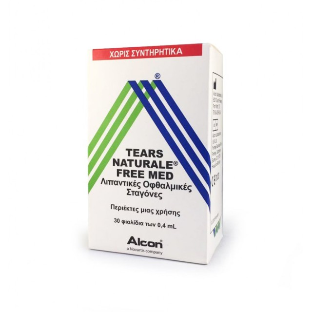 Alcon Tears Naturale Free Med 30x0.4ml - Λιπαντικές Οφθαλμικές Σταγόνες σε Περιέκτες μιας Χρήσης