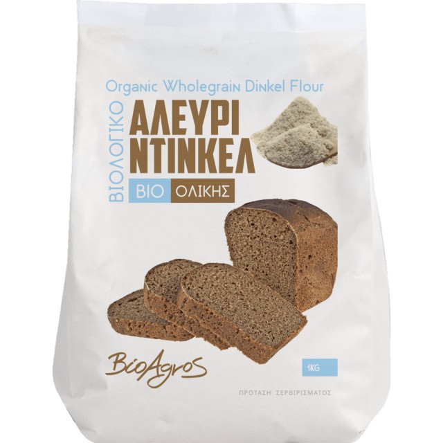 Βιοαγρός Bio Αλεύρι Ντίνκελ Ολικής Άλεσης 1kg