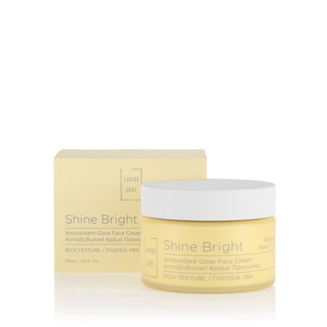 Lavish Care Shine Bright Antioxidant Glow Face Cream 50ml - Ενυδατική Κρέμα Λάμψης