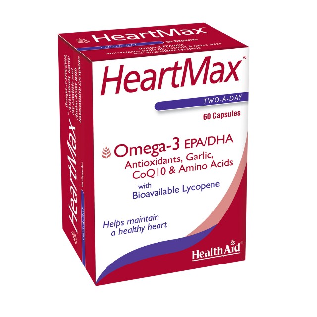 Health Aid HeartMax 60caps – Συμπλήρωμα με Έλαια και Ωμέγα 3
