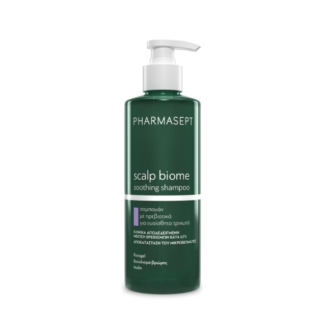 Pharmasept Scalp Biome Soothing Shampoo 400ml - Σαμπουάν με Πρεβιοτικά για Ευαίσθητο Τριχωτό