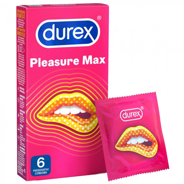 Durex Προφυλακτικά Pleasuremax 6τμχ.