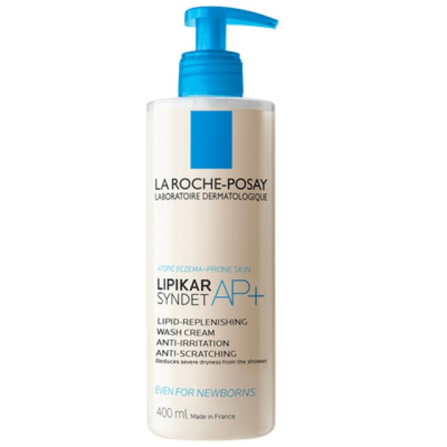 La Roche Posay Lipikar Syndet AP+ 400ml – Κρέμα καθαρισμού για ξηρό δέρμα με τάση ατοπίας