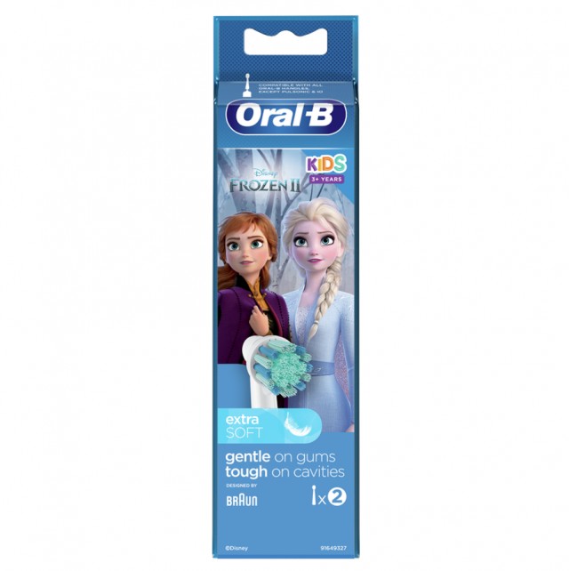 Oral-B Kids Frozen II Κεφαλές Βουρτσίσματος 2τμχ Extra Soft