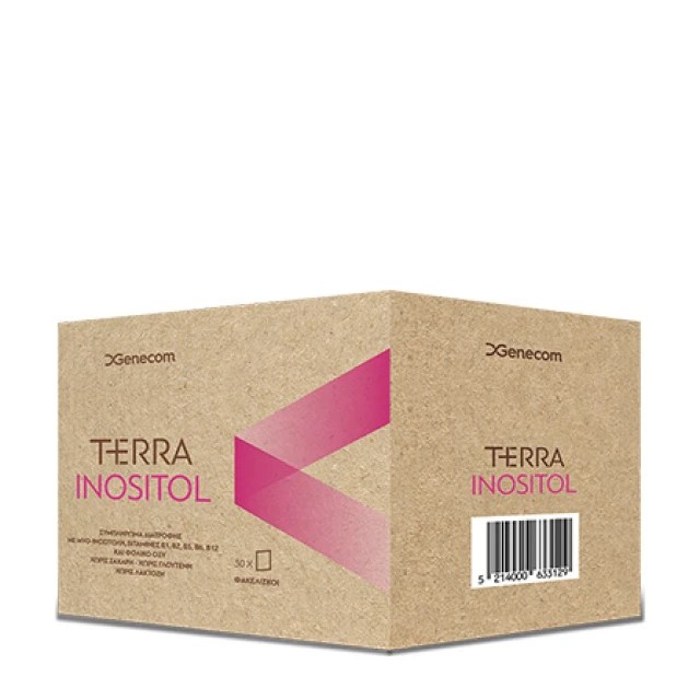 Genecom Terra Inositol 30 φακελίσκοι – Συμπλήρωμα διατροφής για τη ρύθμιση της λειτουργίας των ωοθηκών