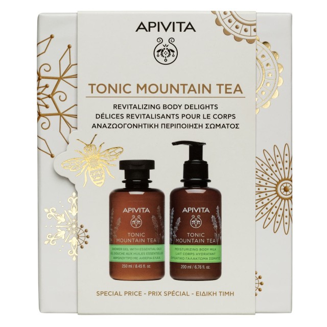 Apivita Promo Tonic Mountain Tea - Αφρόλουτρο 250ml + Γαλάκτωμα Σώματος 200ml σε Ειδική Τιμή