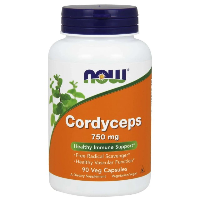 Now Foods Cordyceps 750mg 90 Κάψουλες - Συμπλήρωμα Διατροφής με Αντιοξειδωτικές Ιδιότητες
