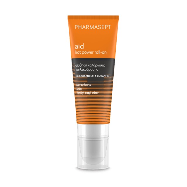 Pharmasept Aid Hot Power Roll-On Gel 100ml - Θερμαντικής Δράσης για Μύες & Αρθρώσεις