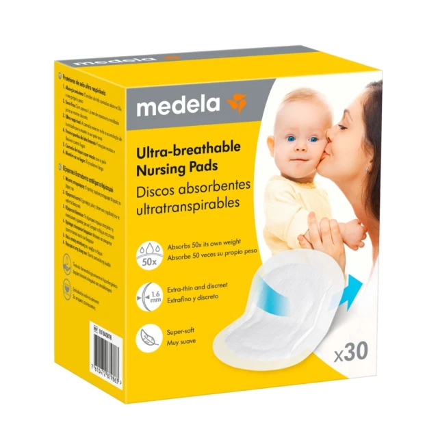 Medela Ultra-breathable Nursing Pads 30pcs - Breast Pads