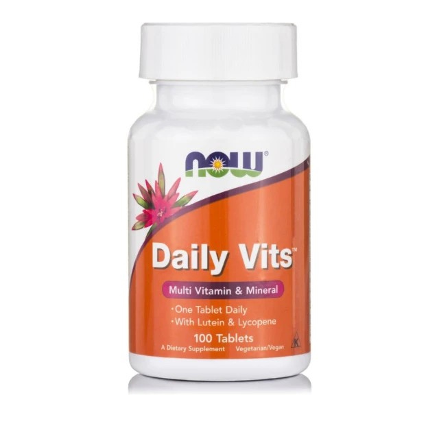 Now Foods Daily Vits™ Πολυβιταμίνες – 100 Ταμπλέτες