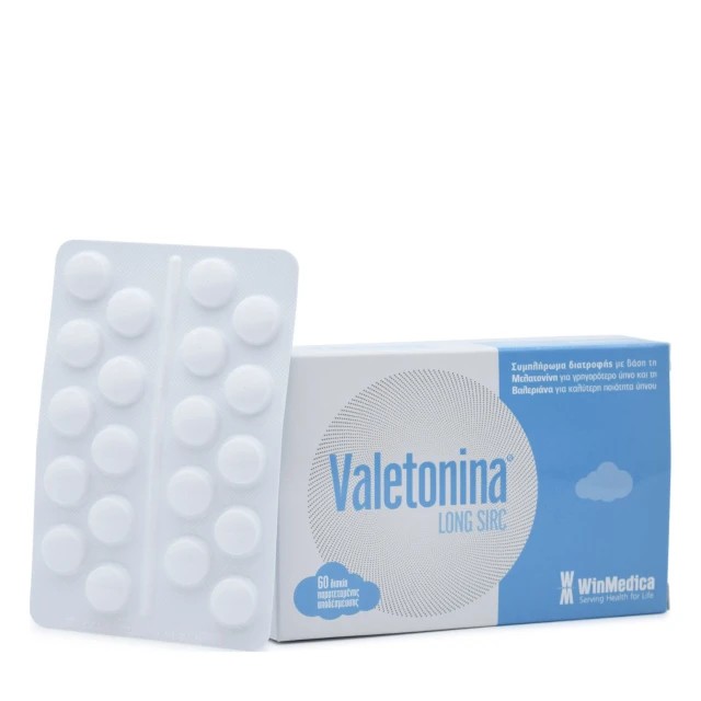 WinMedica Valetonina 60 δισκία – Συμπλήρωμα Διατροφής για τον ύπνο με Μελατονίνη & Βαλεριάνα