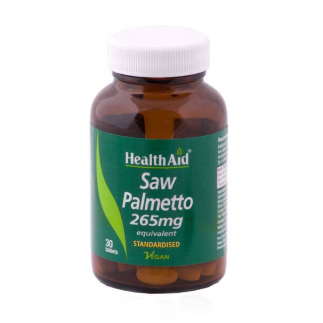 Health Aid Saw Palmetto 265mg 30tabs – Συμπλήρωμα για τον Προστάτη